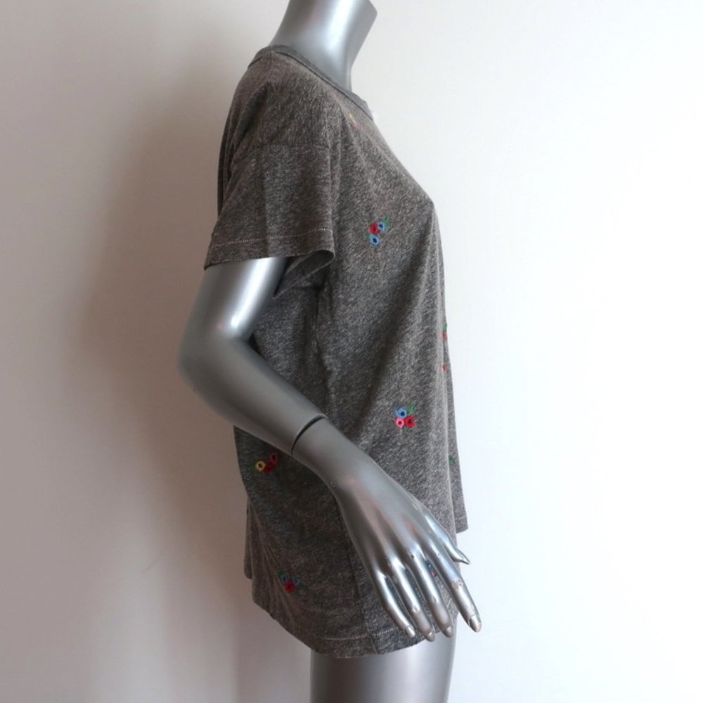 The Great Boxy Crew Tee Floral-Embroidered 2 NEW - Picture 3 of 8